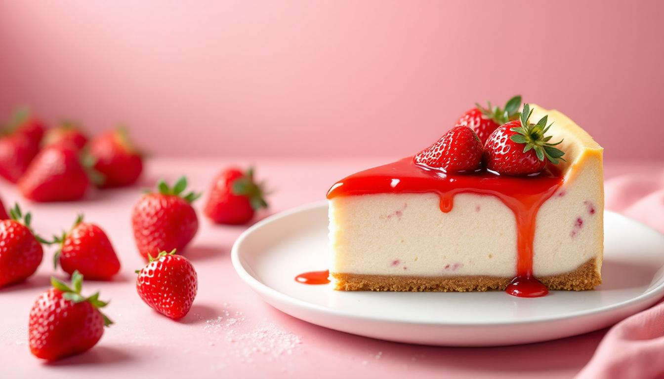 Cheesecake de Fresa Clásico - 45% Frecuencia Lima | Premium Quality